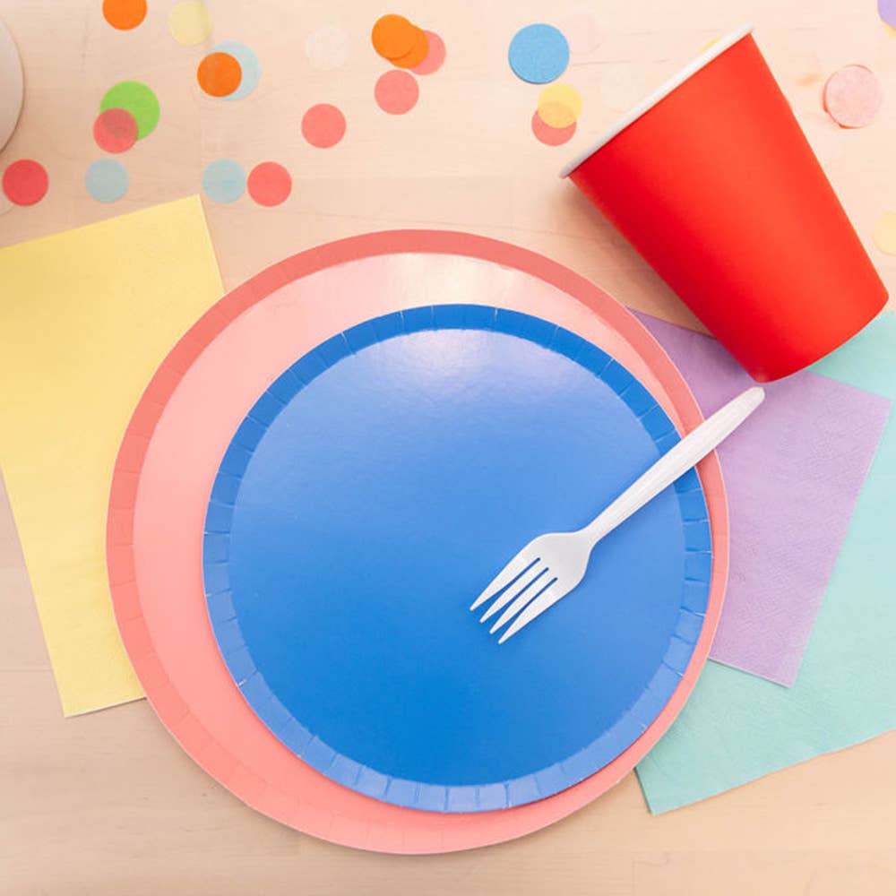 Shades Dessert Plates - 8 Pk. - 23 Color Options: Cherry