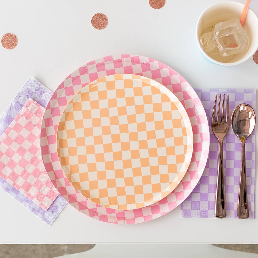 Check It! Dinner Plates - 8 Pk. - 11 Color Options: The Classic
