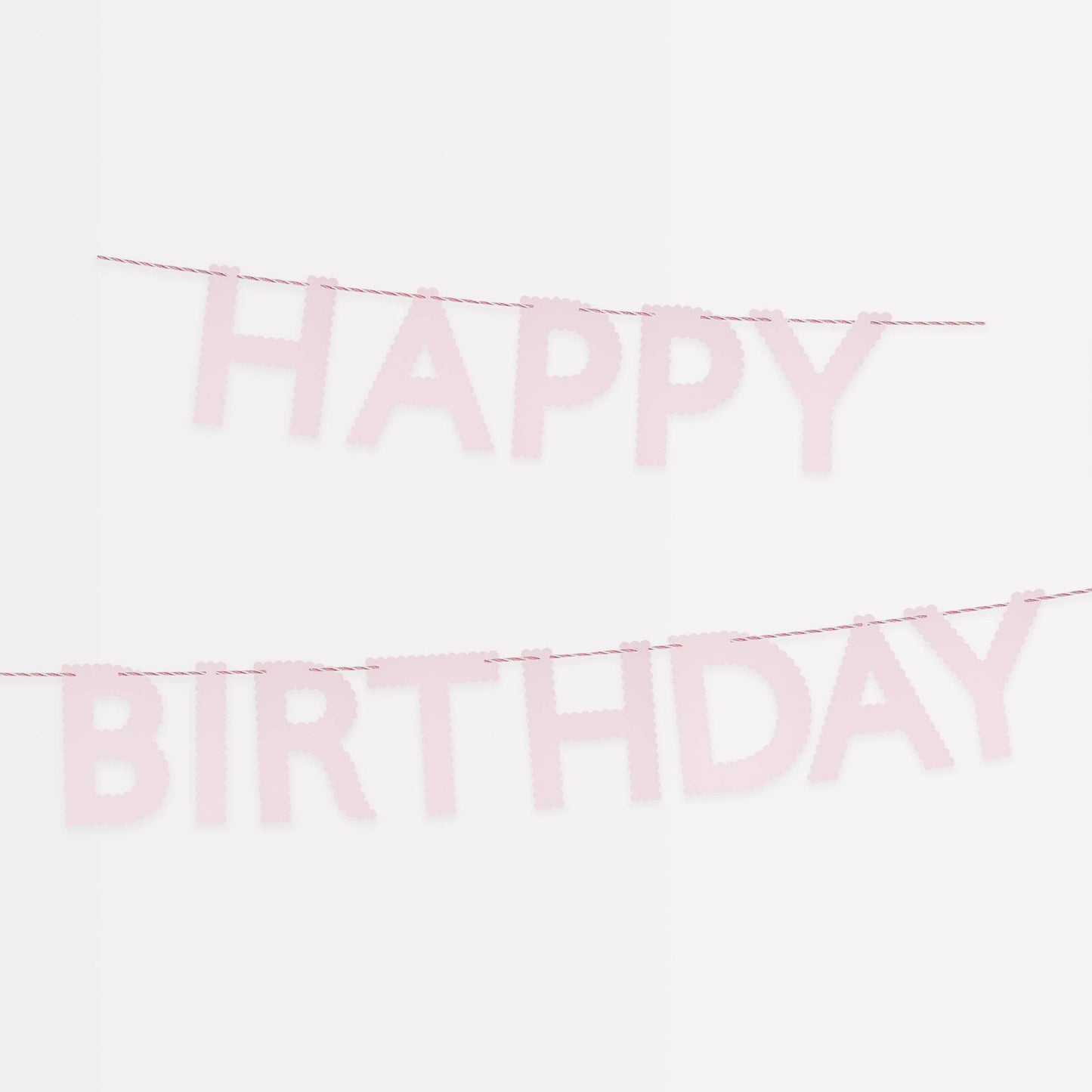 Pink Happy Birthday Garland