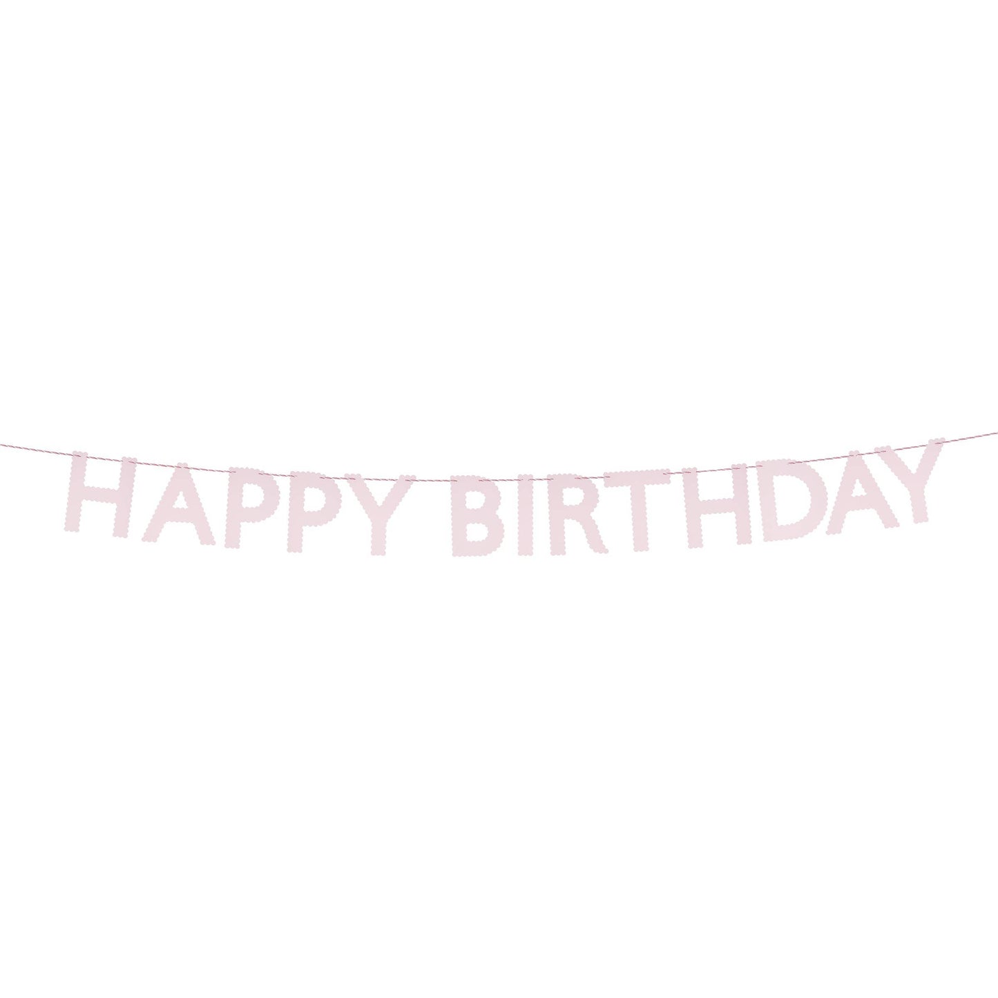 Pink Happy Birthday Garland