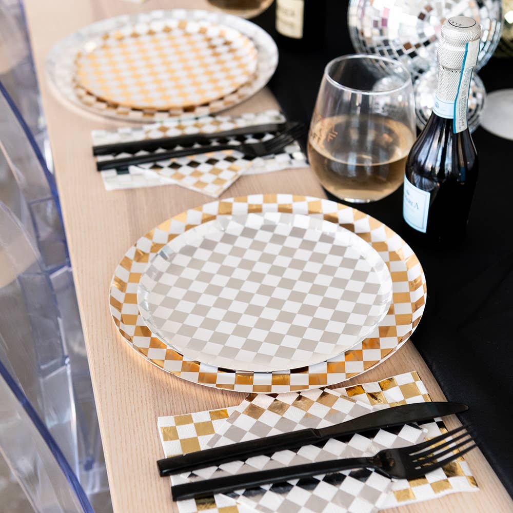 Check It! Dinner Plates - 8 Pk. - 11 Color Options: The Classic